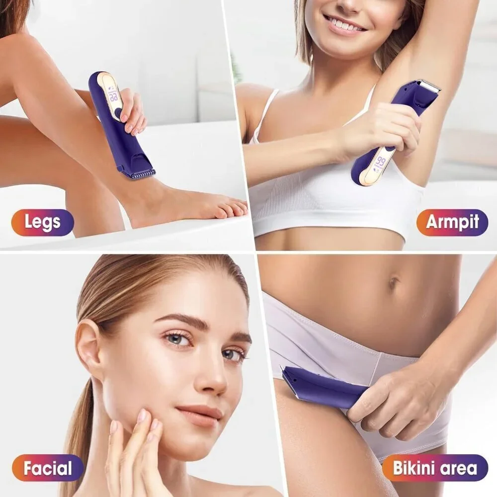 Bikini Trimmer for Women,Wet/Dry Personal Pubic Hair Trimmer Womens Electric Raz